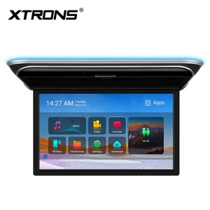 จอภาพติดรถยนต์แบบพับลงได้ XTRONS ขนาด 17.3 นิ้ว ความจุ 2+32GB ความละเอียด 1920x1080P หน้าจอ IPS ระบบ Android พร้อมเสียงคุณภาพสูง รองรับ HD/Dual AV Input เล่นวิดีโอ 4K ได้ - Product Image 1