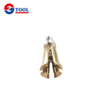 Accessoires de machine CNC mâchoires de traction BT40 broche griffe de brochage filetage externe quatre griffes pour broche 45 degrés pince à 4 pétales