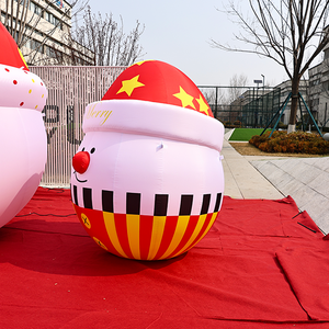 Bola Inflable de Navidad con Diseño de Muñeco de Nieve Oxford, Bola Inflable Mate, Globo Inflable de PVC, Artículos de Decoración Navideña - Product Image 5