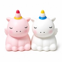 Bestseller transfrontalier : Jouets Squishy et Fidget en caoutchouc moelleux anti-stress, motifs Licorne, Chat KT, Dragon buvant du lait - Coffret cadeau