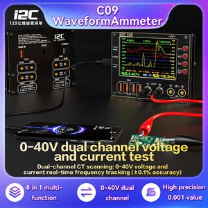 I2C C09 <span class=keywords><strong>8</strong></span>-em-<span class=keywords><strong>1</strong></span> Multi-Function Amperímetro Dual Channel <span class=keywords><strong>Voltage</strong></span> & Current <span class=keywords><strong>Tester</strong></span> Entrada 0-40V para telefones celulares Waveform <span class=keywords><strong>Tester</strong></span> - Product Image 3