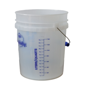 Venta al por mayor en stock 18.9L/5 Galones Cubo de plástico de alta calidad con escala y Wallaby y señal de advertencia para niños HDPE resistente - Product Image 5