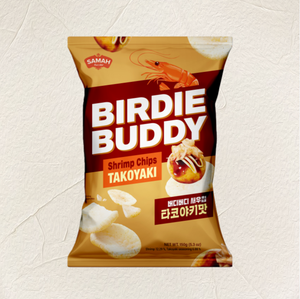 BIRDIE BUDDY Chips de Camarón Sabor Takoyaki, Bolsa Grande, Condimento Dulce y Sabroso Estilo Okonomiyaki, Rico Aroma a Camarón, Crujiente - Product Image 2