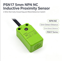 Capteur de proximité inductif NPN NC série PSN17 5 mm normalement fermé, interrupteur de détection métallique carré