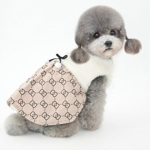 JXANRY <span class=keywords><strong>2022</strong></span> nuevo <span class=keywords><strong>Otoño</strong></span>/<span class=keywords><strong>Invierno</strong></span> Teddy Pomeranian falda lindo patrón sólido <span class=keywords><strong>ropa</strong></span> para perros y gatos en poliéster para dueños <span class=keywords><strong>de</strong></span> mascotas - Product Image 1