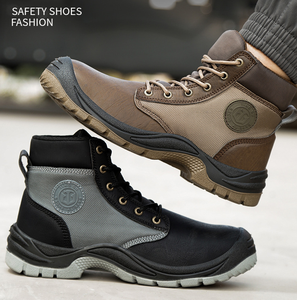 Stivali da lavoro di sicurezza con punta in acciaio leggero da uomo applicazione di fabbrica invernale scarpe sportive traspiranti - Product Image 3