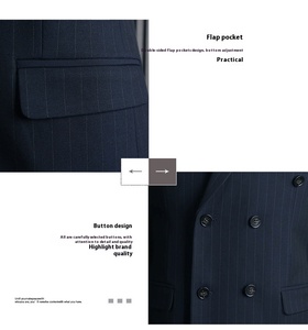 Blazer d'affaires formel haut de gamme pour hommes, <span class=keywords><strong>v</strong></span>êtements d'entreprise respirants pour les occasions formelles - Product Image 6