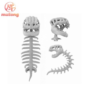 Divertente Peluche a Forma di Scheletro di T-Rex con Colonna Vertebrale Lunga, Costume con Copricapo per Halloween, Feste in Maschera, per Bambini, Adulti e Famiglia - Product Image 1