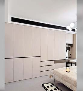 Integrated Bedroom Cabinet: <b>Dressing</b> <b>Table</b> with Storage, Walk-in Closet and <b>Makeup</b> Room Combination - Product Image 1