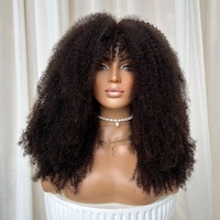 Perruque 360 Lace en Cheveux Humains Frisés Kinky Haute Densité, Volume Complet Texture Naturelle, Cheveux Remy Bouclés Profonds pour des Looks de Salon Audacieux