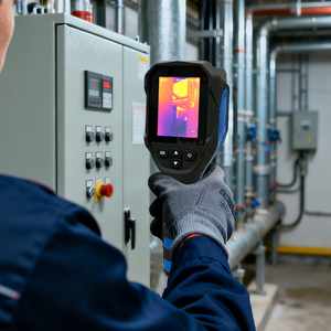 เครื่องตรวจจับการรั่วไหลของน้ำรั่วพร้อมกล้องถ่ายภาพความร้อนอินฟราเรดมือถือ256*192 PCB กันน้ำซ่อมแซม - Product Image 1