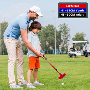 Putter de golf réglable couleur personnalisée <span class=keywords><strong>Mini</strong></span> putter à double face tête en caoutchouc Golf pratique Club Putter pour enfants - Product Image 5