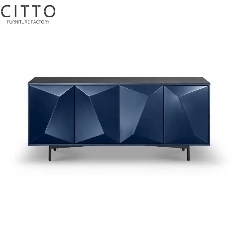 Tavolo da Buffet pittura credenza armadio in legno blu 10 mobili per la casa mobili per sala da pranzo in legno fabbrica personalizzato moderno cinese