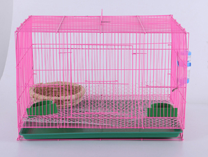 Kandang burung <span class=keywords><strong>cockatiel</strong></span> grosir untuk perjalanan, berbahan plastik jala dekoratif dengan nampan plastik - Product Image 4