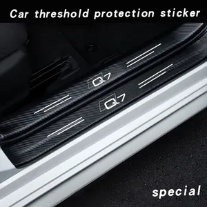 Película Protectora de Parachoques Trasero y Umbral de Fibra de Carbono DM, Adhesivos Antiarañazos e Impermeables para Automóviles con Adhesivo 3M4229P para Audi Q7 - Product Image 2