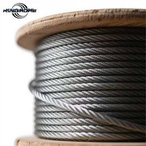 Kaplamalı 6 * 19W-FC fiber çekirdek çelik tel halat sapan arma vali kablo kordonu asansör için 8mm-11mm boyutları bükme kesme kaynak - Product Image 1