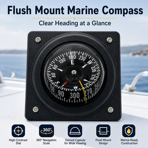 Boussole nautique <span class=keywords><strong>encastrable</strong></span> SILVA70P, 30 °   Boussole <span class=keywords><strong>de</strong></span> <span class=keywords><strong>navigation</strong></span> magnétique avec gabarit <span class=keywords><strong>de</strong></span> perçage pour yacht, camping-car, bateau - Product Image 1