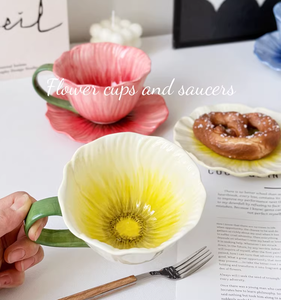 Juego de Té de Cerámica de Hueso de China con Diseño Árabe, Ecológico, Duradero, Tazas de Espresso con Flores, Platos, Taza de Café Latte Promocional - Product Image 4