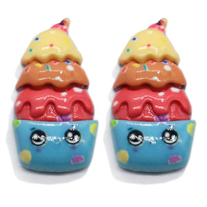 Kawaii — Cabochon <span class=keywords><strong>lune</strong></span> endormie en résine, pour épingles à cheveux, ornement simulant gâteau au chocolat, décor DIY - Product Image 6