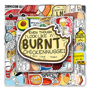 50 cái nhà máy bán buôn hợp thời trang cá nhân graffiti tùy chỉnh bbseries của dây leo dán cho ván trượt & xe máy - Product Image 5