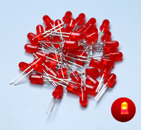 Diode LED 3mm 5mm originale perles électroluminescentes jaune tête ronde diffuse 8mm double emballage en ligne