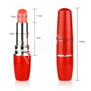ลิปสติกไวเบรเตอร์แบบพกพาสำหรับผู้หญิง ดีไซน์เหมือนแท้ ใช้กระตุ้นจุดซ่อนเร้น เหมาะสำหรับการเดินทาง - Product Image 2