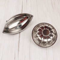 Haojingyi CH050 – Moule à sushi en acier inoxydable, motifs citrouille, papaye et fleur de prunier, style japonais, forme bateau, compatible lave-vaisselle, pour riz à sushi DIY
