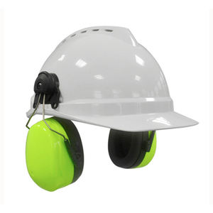 PU & ABS素材の31db取り外し可能な付属ヘルメット & ヘルメットプロの安全耳保護イヤーマフ - Product Image 1