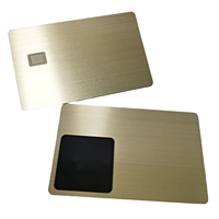 Carte atm en métal vierge à gravure personnalisée avec carte bancaire en acier nfc carte de débit en métal