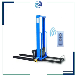 Efisien Stacker memuat sendiri Forklift harga pabrik memuat sendiri 1 ton Forklift tumpuk listrik dengan pengendali jarak jauh - Product Image 1