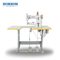 Machine à coudre horizontale à cylindre à aiguille simple HK-335, robuste, point de piqûre avec alimentation mixte pour divers besoins de couture