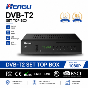 Decodificador <span class=keywords><strong>TDT</strong></span> DVB-T2 2 en 1 con Control Remoto, Receptor DVB T2, Sintonizadores Digitales, Canales Gratuitos, HD, Decodificador de TV DVB-T2 - Product Image 1