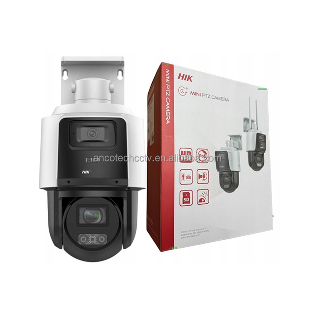 English in Stock TandemVu 4MP+4MP 4X POE PTZ Network Camera Hik IP Camera DS-2SE3C404MWG-E/14