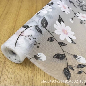 Forro de Cajón de EVA Engrosado con Diseño de Crisantemo Blanco Limón, Aislante Térmico, Antihumedad, Tapete para Mesa, Protector para Armario y Gabinete - Product Image 3