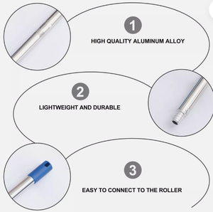 Gran oferta 2024, rodillo de pintura, poste, cepillo telescópico, extensión, escurridor de ventana <span class=keywords><strong>para</strong></span> decoración de <span class=keywords><strong>casas</strong></span> - Product Image 5