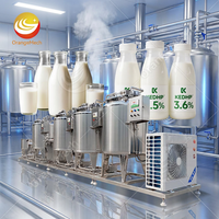 Machine industrielle de procédé laitier ORME Pasteurisateur et homogénéisateur de 300 litres Ligne de production de lait