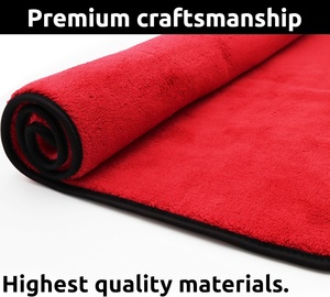 Customized Size 1200Gsm Dual Sides Microfiber Twisted Loop Car Drying Towel Wash Detailing Absorbent Twist Pile Cloth Cleaning - Product Image 4