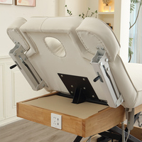 Lit de beauté électrique professionnel avec 3 moteurs réglables pour salon de beauté, spa, clinique médicale, directement de l'usine