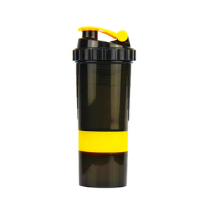 Bouteille Shaker de protéines Gym Fitness en plastique à trois couches avec marqueur de tique - Product Image 2