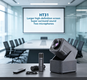 2026 New HT31 High Lumen Mini Portable <b>Projector</b> 720P HD Home Wall Display <b>Projector</b> Bedroom Student Dormitory Video Beamer - Product Image 1