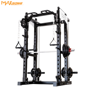 Macchina Smith di grado professionale, con Squat Rack e panca stazione di stampa per Home <span class=keywords><strong>Gym</strong></span> Studio e centro Fitness commerciale - Product Image 4