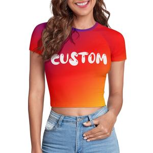 Top corto de cultura Rasta Sexy, ropa de Festival de música de malla de alta elasticidad, estampado de letras de <span class=keywords><strong>Reggae</strong></span> personalizado, camisa de Jamaica a la hora de la primavera - Product Image 4
