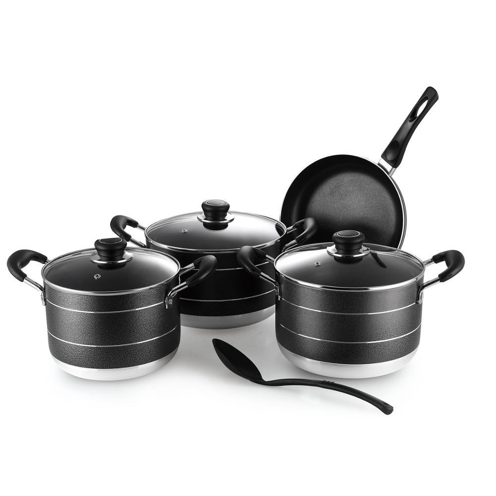 7 Pcs High Quality Aluminum Pots and Pans Non-stick Kitchen Pots Cookware Sets · image 1