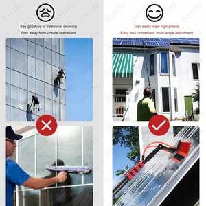 Poste de Limpieza Profesional con Alimentación de Agua de 12 a 32 Pies, Poste de Extensión Telescópico Ajustable, <span class=keywords><strong>Kit</strong></span> de Cepillo de Limpieza con Alimentación de Agua - Product Image 6