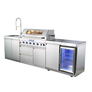 Combinaison de charbon de bois hybride en acier inoxydable pour la cuisine Gril à gaz pour l'extérieur <span class=keywords><strong>Barbecue</strong></span> Grills Garden - Product Image 2