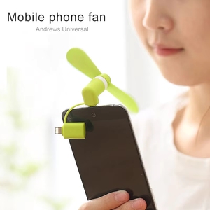Mini Ventilador USB Tipo C 2 en 1 para Teléfono Celular <span class=keywords><strong>con</strong></span> Logotipo Personalizado, Regalos Promocionales Personalizados, 3 en 1 para Android - Product Image 6