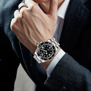 도매 폭발적인 인기 남성용 쿼츠 시계 패션 트렌드 대형 다이얼 스테인리스 스틸 남성용 비즈니스 시계 - Product Image 6