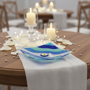 Fusion Art Centros de mesa de boda y decoraciones de mesa Platos Tamaños 14cm 18cm 23cm - Product Image 3