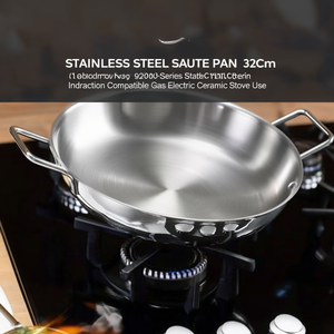 Padella in Acciaio Inox 32Cm Serie 9200, Finitura Cromata Satinata, Compatibile con Piani a <span class=keywords><strong>Induzione</strong></span>, Gas ed Elettrici - Product Image 3