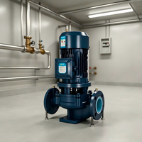Pompe Circulatoire Verticale Haute Pression 1-5,5 CV en Acier Inoxydable/Fer Coulé pour Systèmes CVC d'Eau Froide et Chaude pour Bâtiments Commerciaux